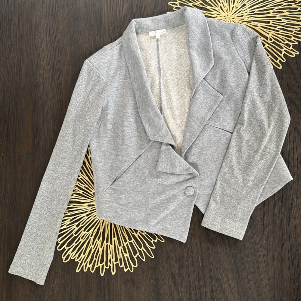 Hackley grey soft knit blazer